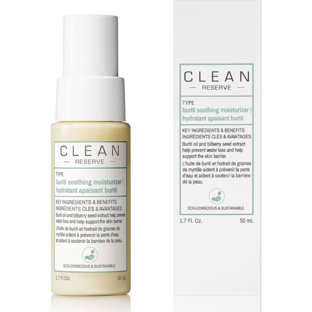 Clean Reserve Buriti Soothing Face Moisturizer Cream Vegan 50 ml NEW